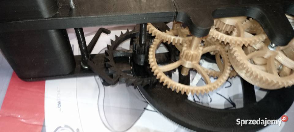 Zegar ścienny z wagą szkieletor plastik Żary sprzedam