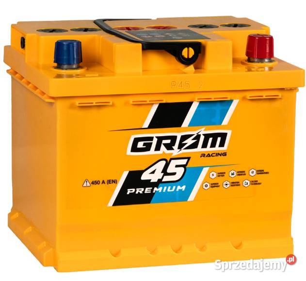 Akumulator Grom Racing 45Ah 450A EN PRAWY PLUS ciężarowe Pruszków sprzedam