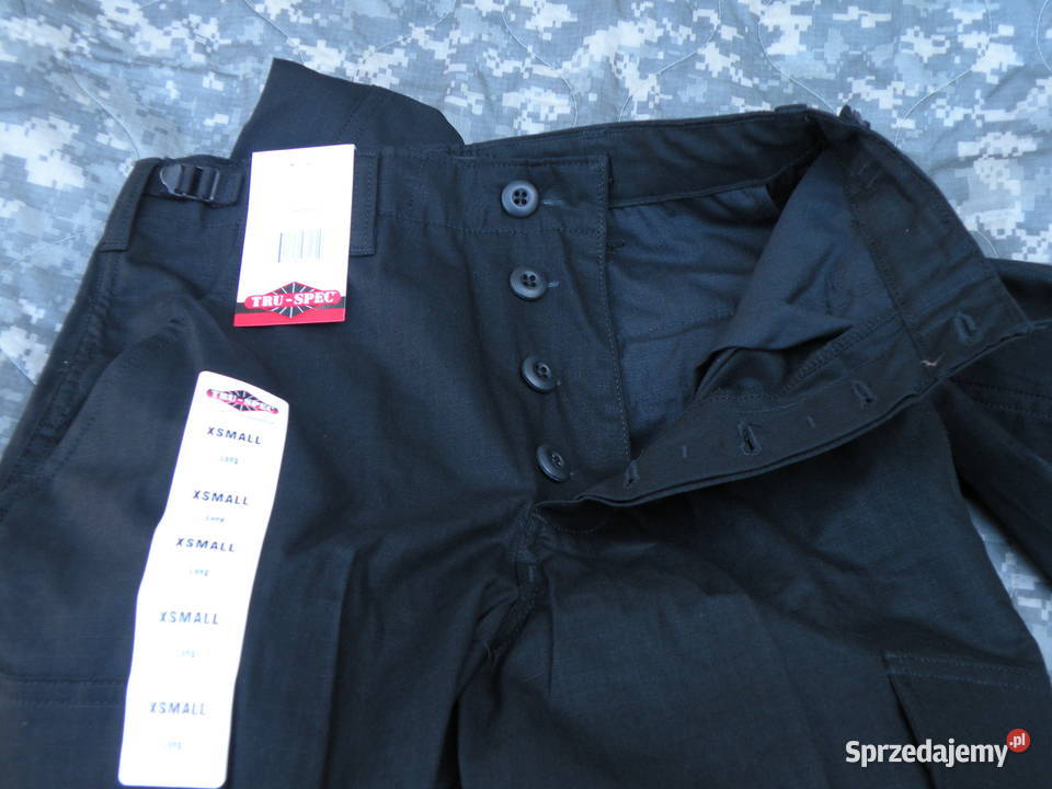 Spodnie BDU black TRUSPEC xsl cotton Wrocław