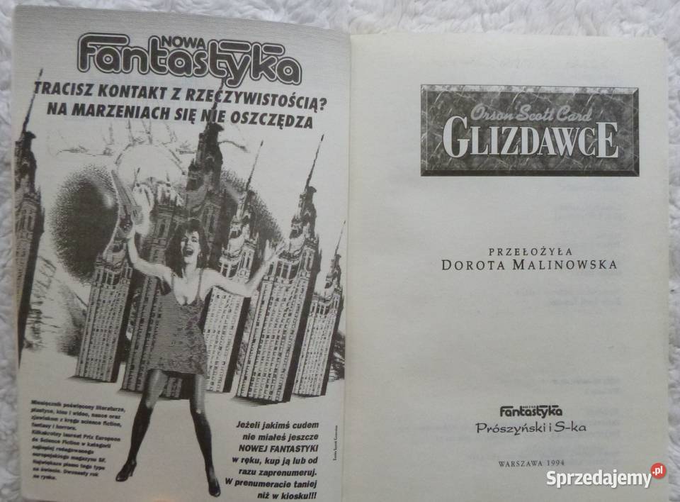 Glizdawce Orson Scott Card science fiction Proza i poezja Warszawa sprzedam