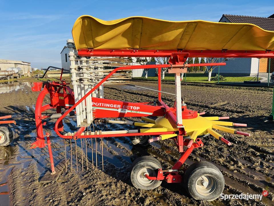 Zgrabiarka Pottinger 421 eurotop nieuszkodzony Zgrabiarki i przetrząsacze Chwałkowo