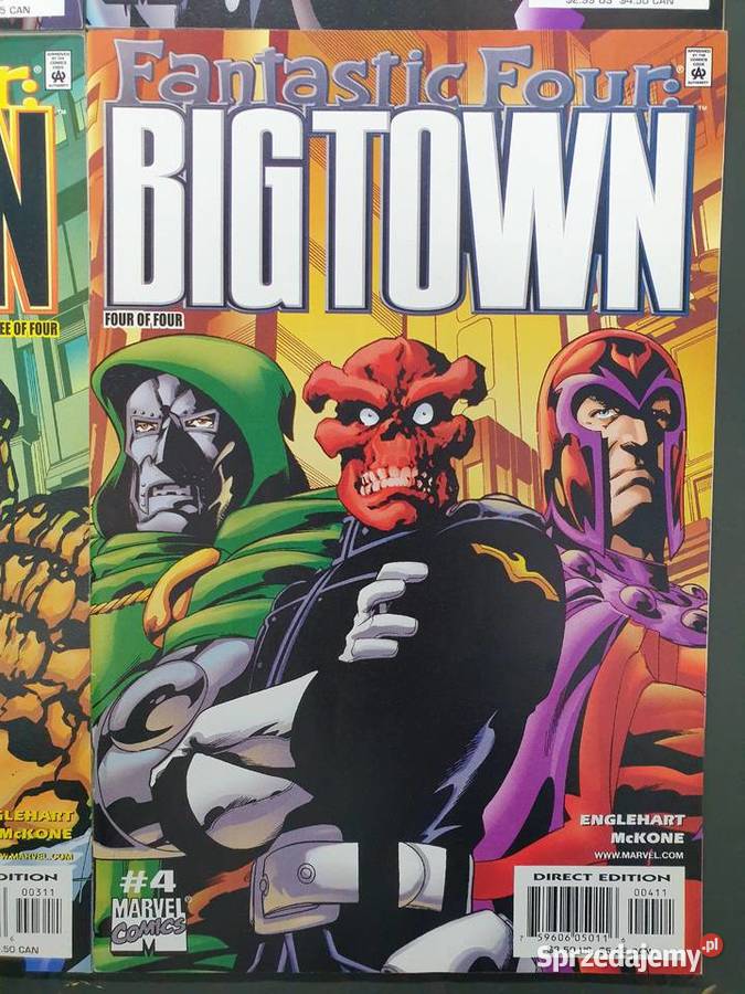 Fantastic Four Big Town miniseria 4 komiksy Superbohaterowie pomorskie Gdynia