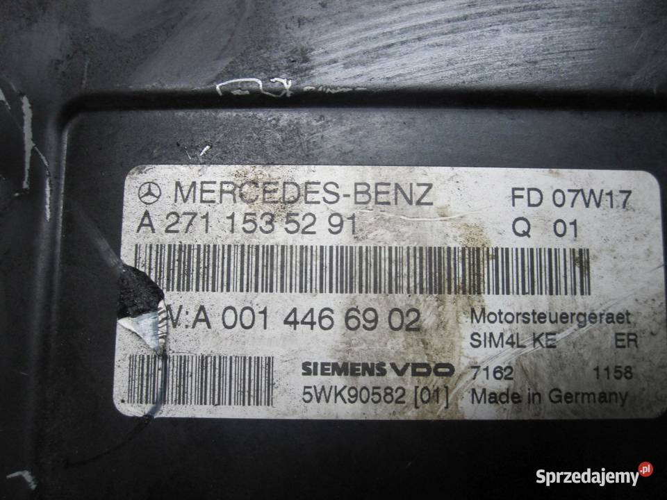 MERCEDES C 18 143 07R A2711535291 A0014466902 sprzedam