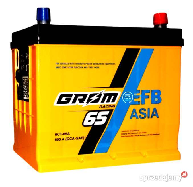 Akumulator 65Ah 600A Grom Racing Japan EFB Akumulatory wielkopolskie