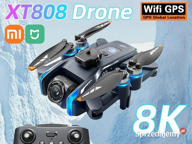 DRON XT808 GPS Omijanie Przeszkód Zasięg 5000m Trześniów