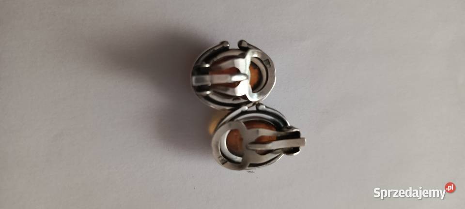 Klipsy Bursztyn Srebro Białystok