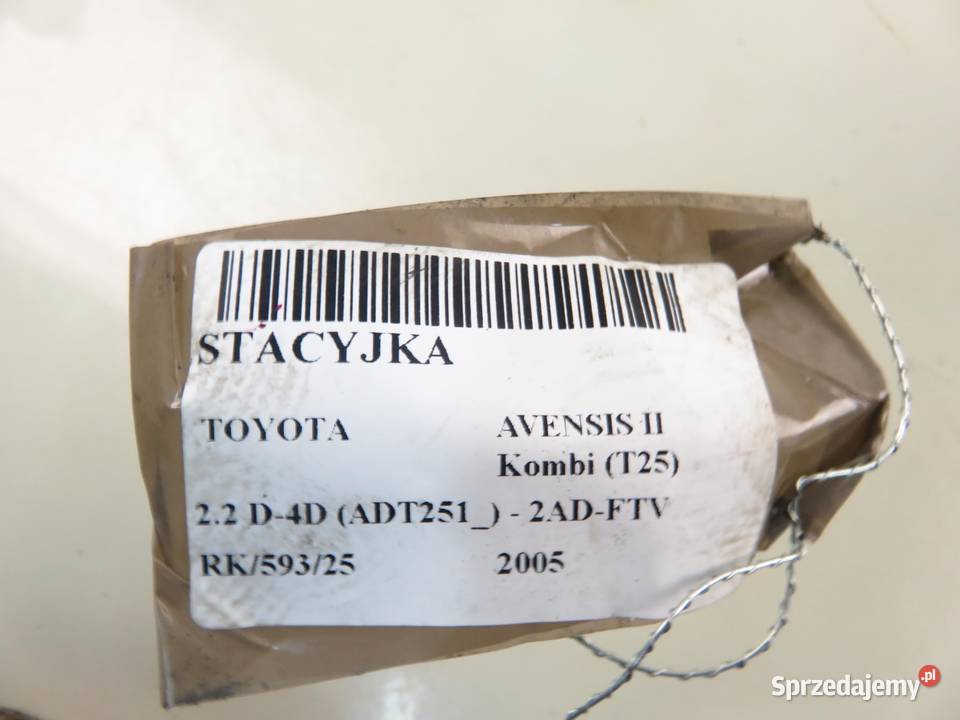 STACYJKA TOYOTA AVENSIS T25 450200504 8978305010