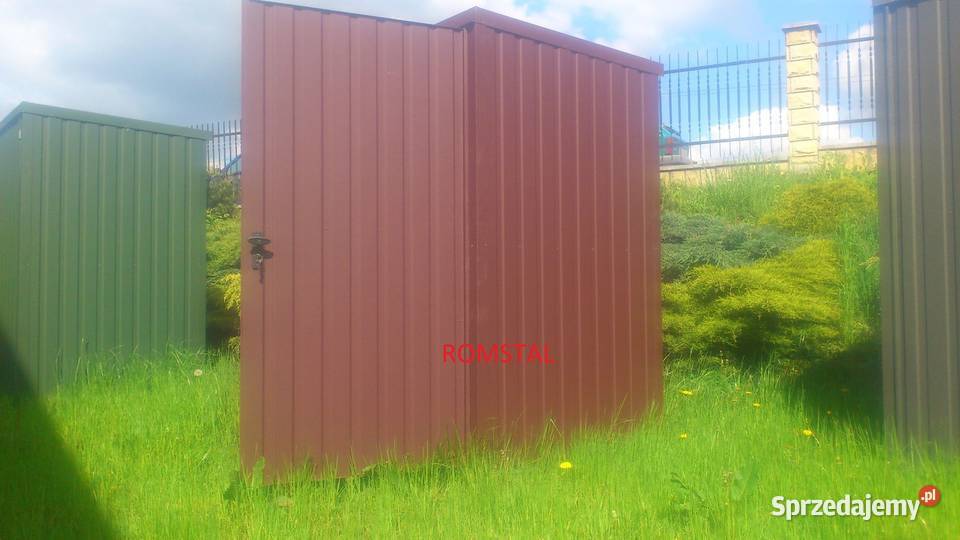 Garaż Blaszany WIATA ŚMIETNIKOWA Wiatka Romstal Kraków