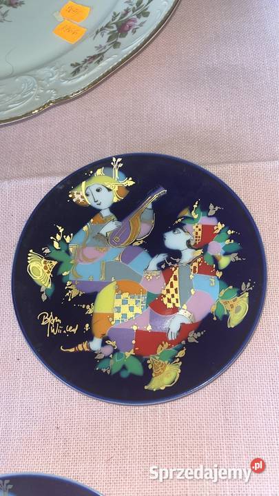 Talerzyk Rosenthal Bjorn Wiinblad Z serii Porcelana i szkło pomorskie Gdańsk
