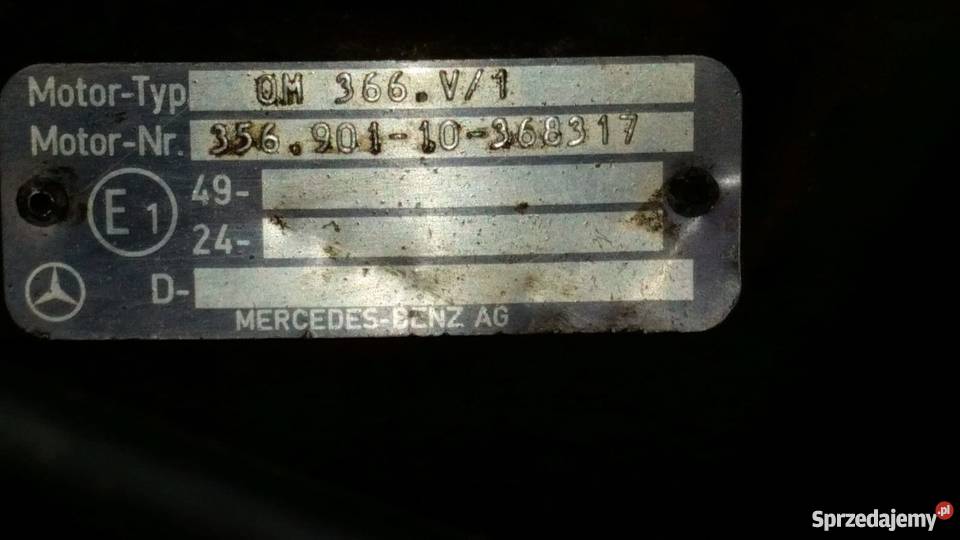 Silnik OM 366 Mercedes 814 Rzędowice