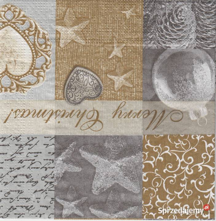 Decoupage serwetki Boże Narodzenie zestaw 5 Skarżysko-Kamienna sprzedam