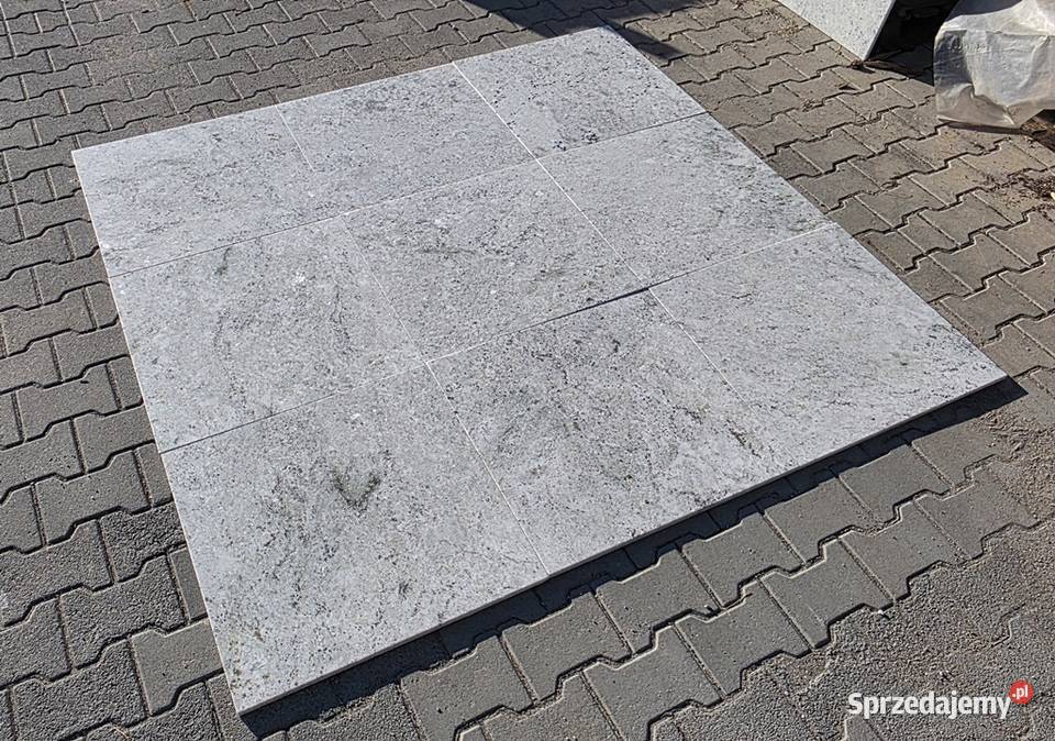 Płytki granitowe Colonial White antypoślizgowe Bielawa