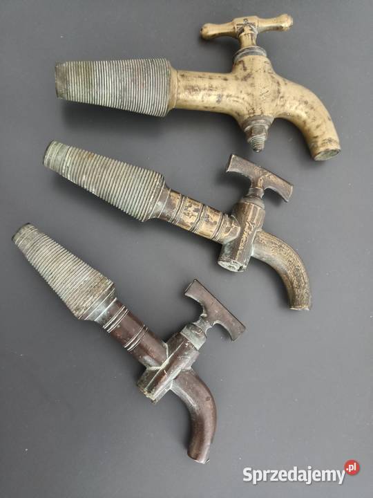Antyczne mosiężne i brązowe zawory do beczek Rzeszów