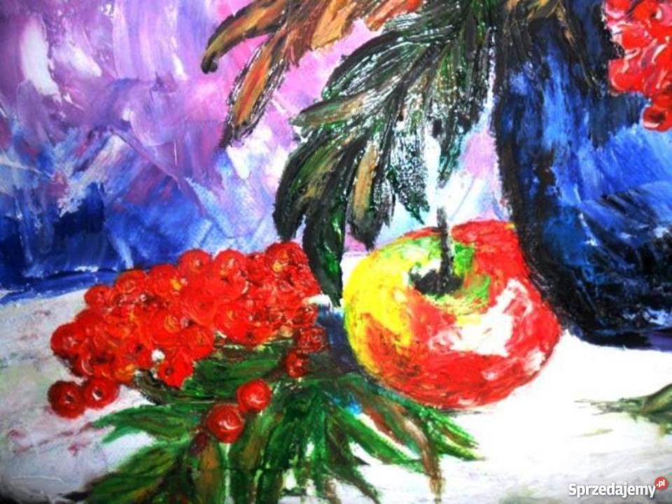 Obraz olejny ręcznie malowani na półtnie Warszawa