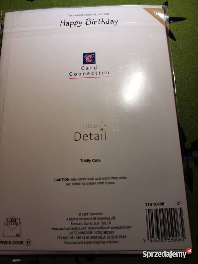 Kartka urodzinowa angielska Nowa Wrocław