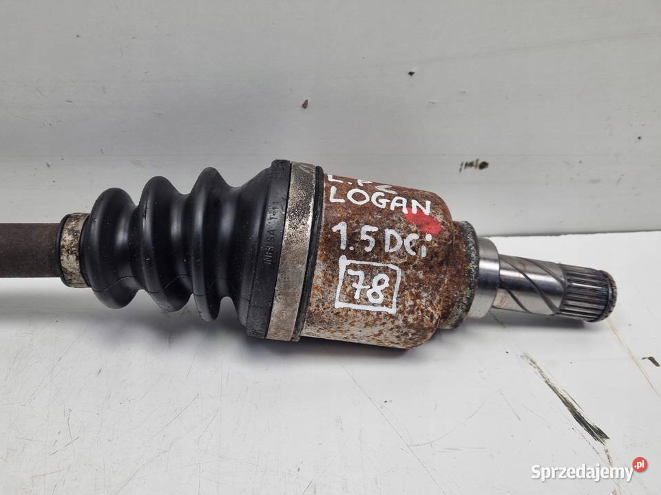 PÓŁOŚ Dacia Logan 16 16V LEWA PRZEDNIA półośka Półosie Chełm