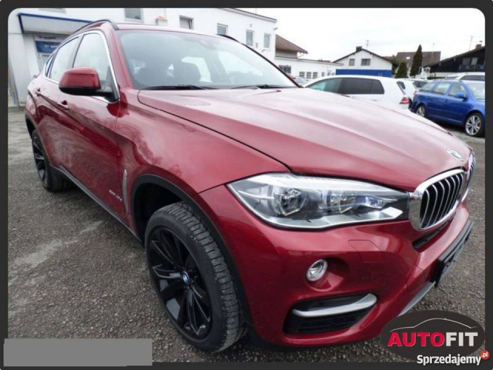 BMW X6 czerwony Samochody osobowe pomorskie Gdynia