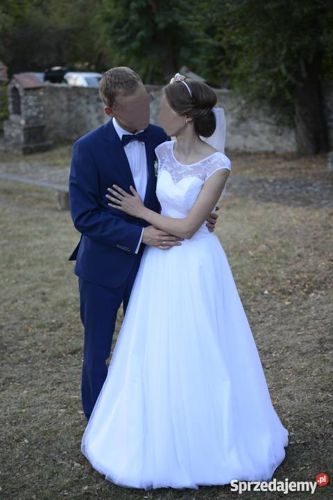 32 34 36 Biała suknia ślubna Margarett Finezja Linia "A" sprzedam