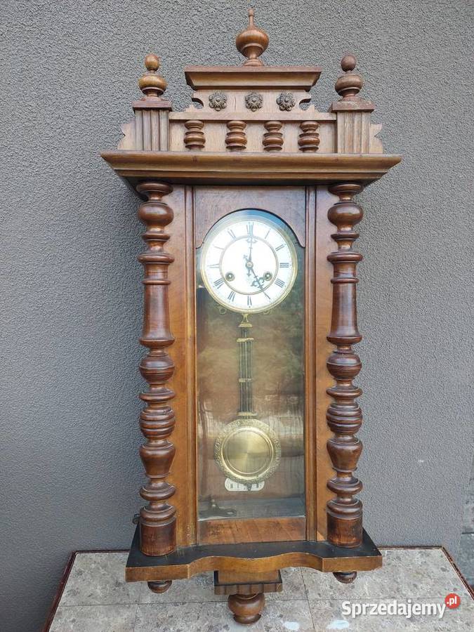 Stary zegar ścienny Junghans 1907r eklektyczny Tczew