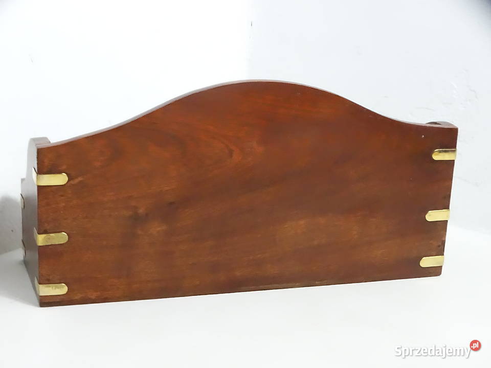 Stylowy drewniany listownik retro organizer na lubelskie