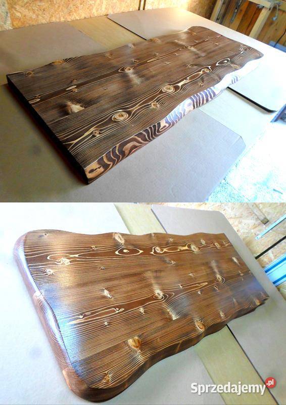 parapety drewniane półki z drewna blaty klejone Roczyny