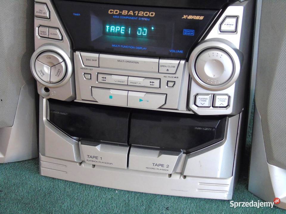 Japońska wieża SHARP kolumny Radio CD mocna Jasło