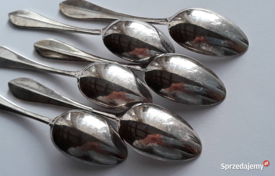 Posrebrzane łyżeczki do kawy mokki KSIĘSTWO śląskie