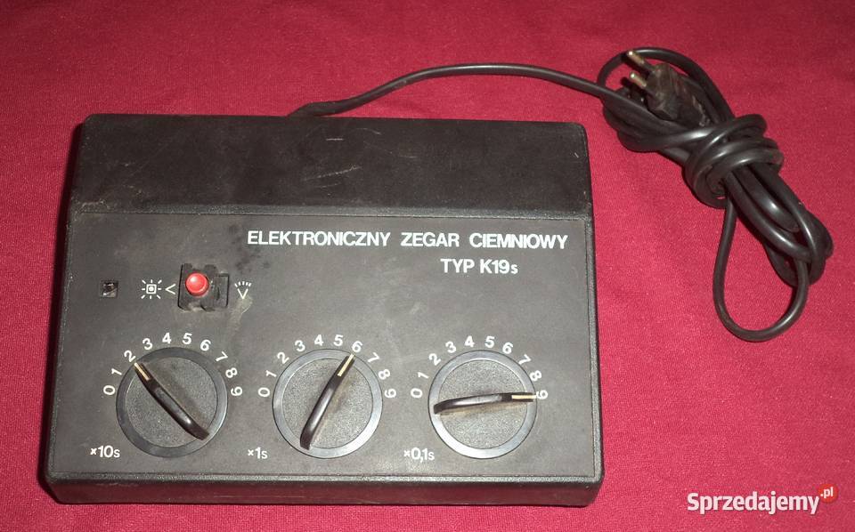 Zestaw do ciemni fotograficznej gilotyna zegar śląskie Piekary Śląskie