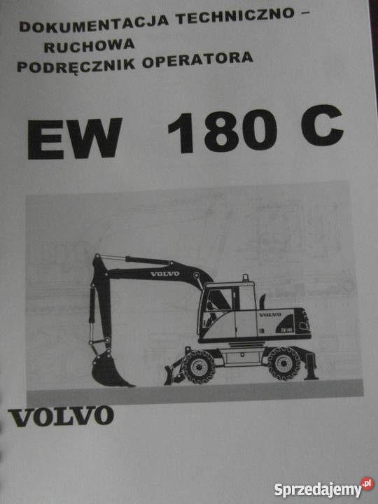 Dtr Instrukcja Obsługi Koparka Volvo Ew180C I Inne Szczecin - Sprzedajemy.pl
