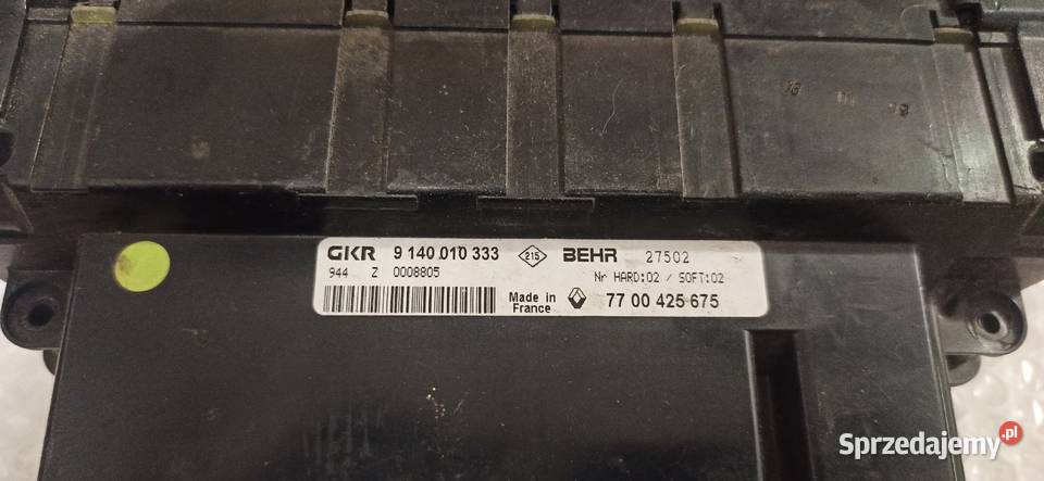 Panel klimatyzacji nawiew grzana szyba Renault Części samochodowe Łask