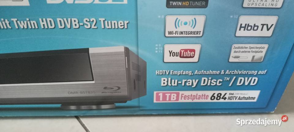 Nagrywarka Panasonic Dmr BST 835 EG