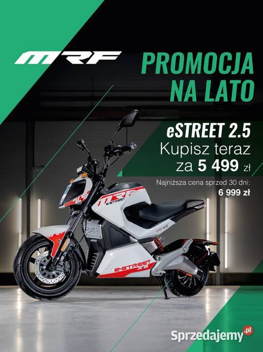 Nowość Motorower elektryczny MRF ESTREET 25 Rok produkcji 2024