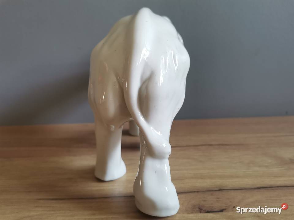 Stara figurka porcelanowa Słoń porcelana Steatyt Porcelana i szkło Katowice