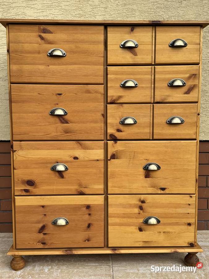 Szafka drewniana apteczna sosnowa komoda