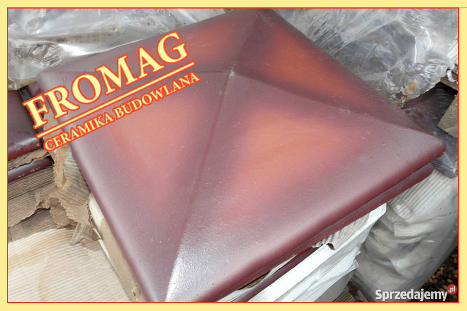 Nakrywa Daszek na słupek ogrodzeniowy KLINKIER Bolesławiec