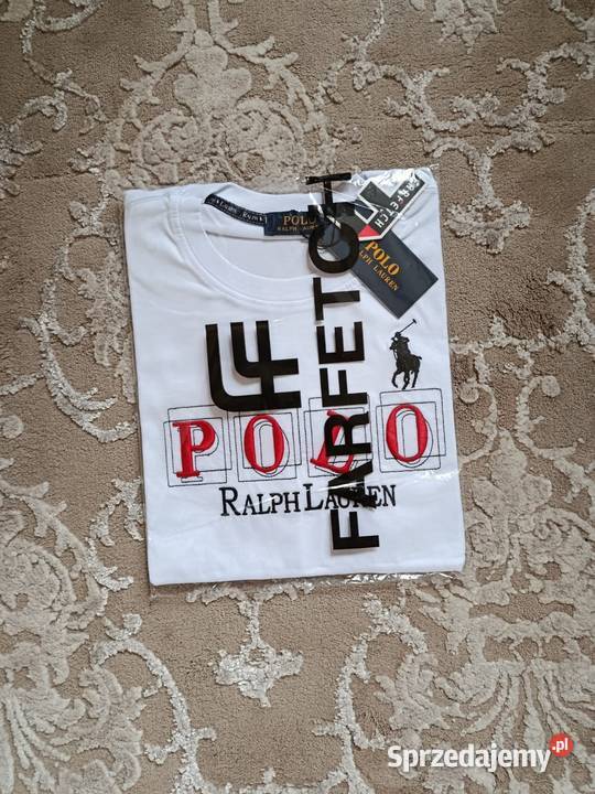 Tshirt bawełniany Polo Ralph Lauren biały L Białystok