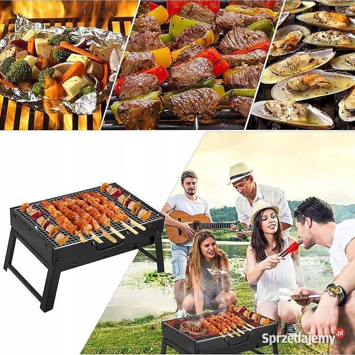 GRILL ogrodowy PRZENOŚNY WĘGLOWY SKŁADANY Rzeszów sprzedam