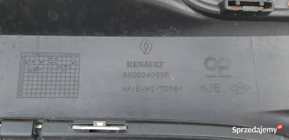RENAULT CAPTUR II ZDERZAK TYŁ TYLNY DOKŁADKA