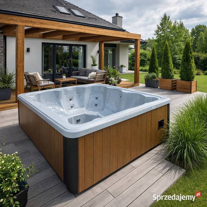 JACUZZI OGRODOWE 6 W ZABUDOWIE Z DREWNA z Jacuzzi Wrocław sprzedam