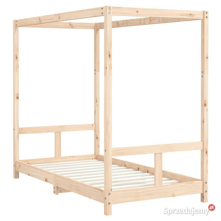 Rama łóżka dziecięcego 80x160 drewno sosnowe mazowieckie sprzedam
