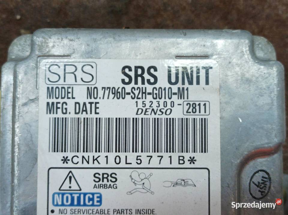 SENSOR AIRBAG 77960S2HG010M1 Honda HRV I