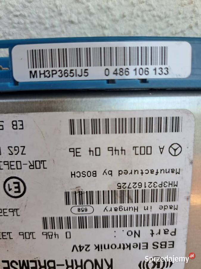 JEDNOSTKA STERUJĄCA EBS MERCEDESA A 0014460436 ciężarowe Niwka