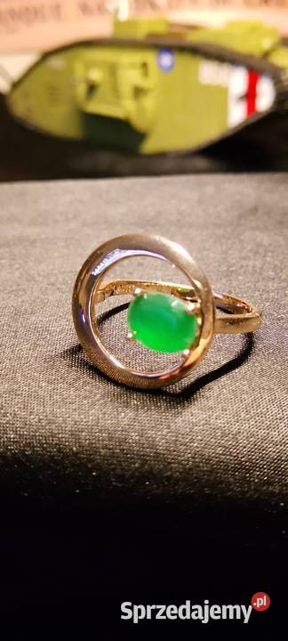 Pierścionek 585RG pozłacany Bielawa