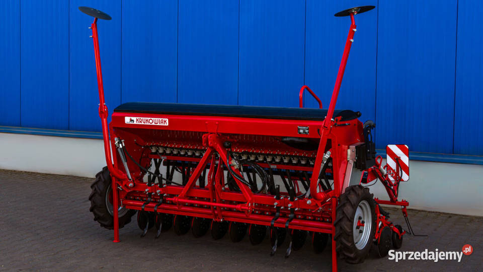 Siewnik zbożowy KRUKOWIAK JOTA 3m dwutalerz z Siewniki i sadzarki łódzkie Łowicz
