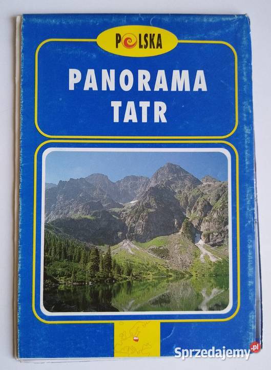 Mapa Polska Panorama Tatr 1995 ISBN 8386615184 pomorskie Gdańsk