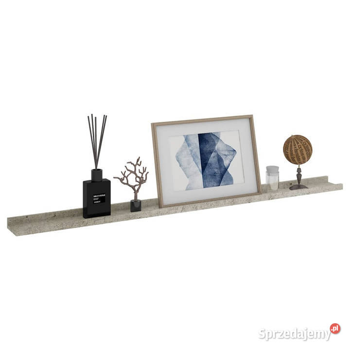 Półki ścienne 4 szarość betonu 115x9x3 WM326708 sprzedam