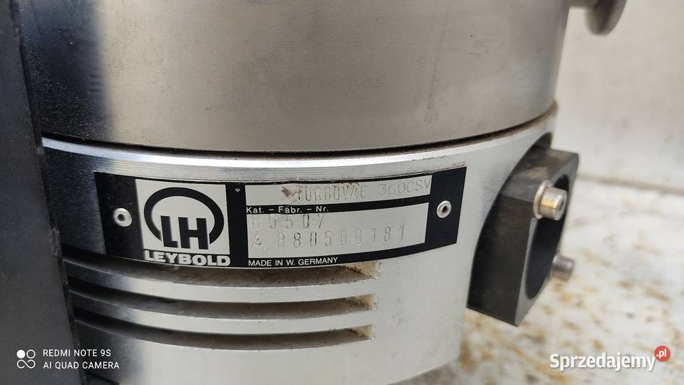 Turbovac 360 CSV pompa próżniowa Leybold Nowy Tomyśl