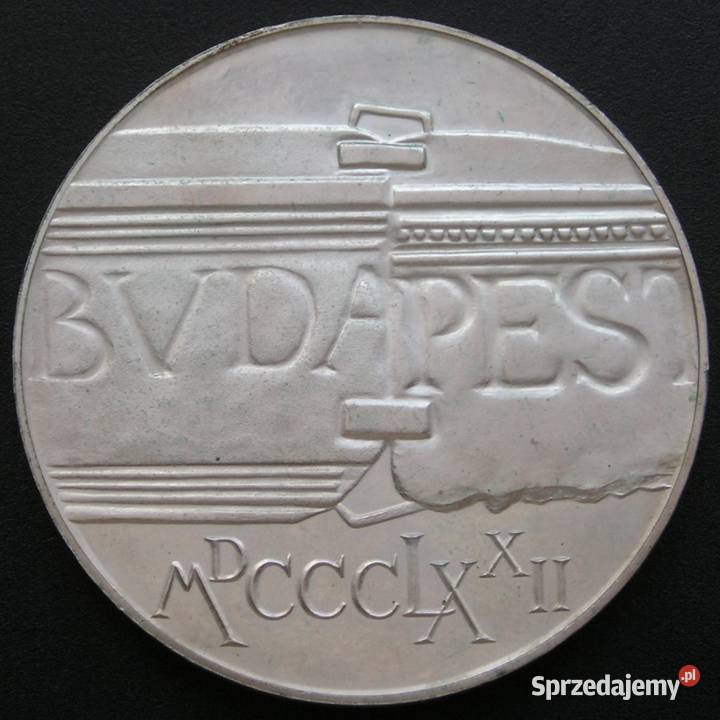 WĘGRY 100 FORINT 1972 BUDAPESZT SREBRO STAN Łódź