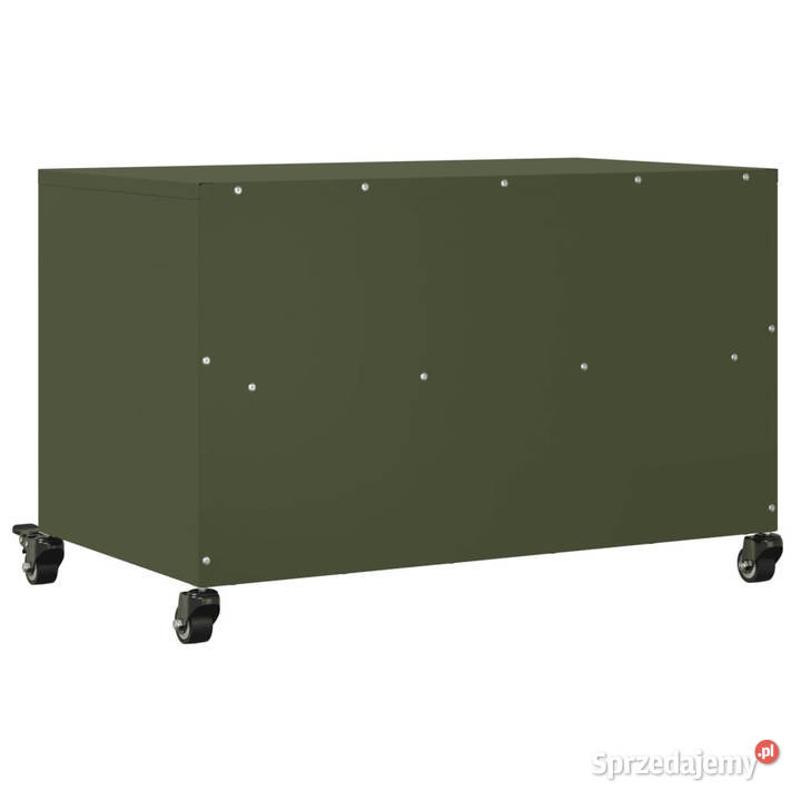 Szafka RTV oliwkowa 68x39x435 stal WM846702 mazowieckie Warszawa