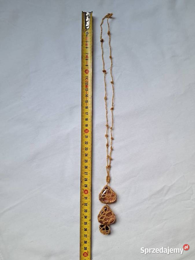 Naszyjnik handmade z trzema kamieniami na Naszyjniki małopolskie Brzesko sprzedam